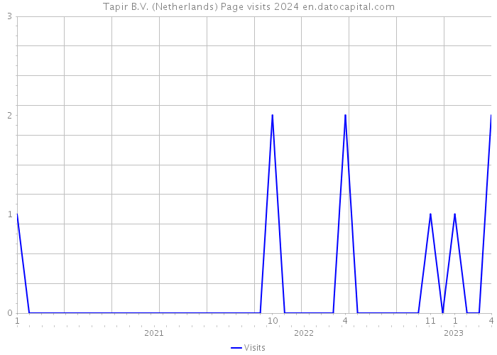 Tapir B.V. (Netherlands) Page visits 2024 