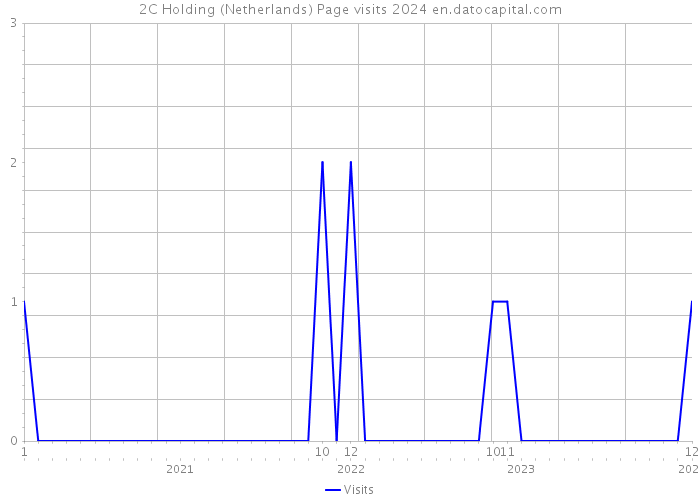 2C Holding (Netherlands) Page visits 2024 