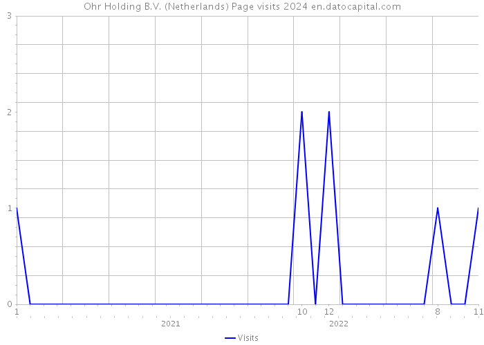 Ohr Holding B.V. (Netherlands) Page visits 2024 