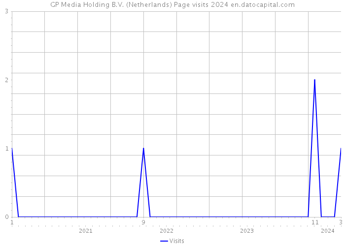 GP Media Holding B.V. (Netherlands) Page visits 2024 