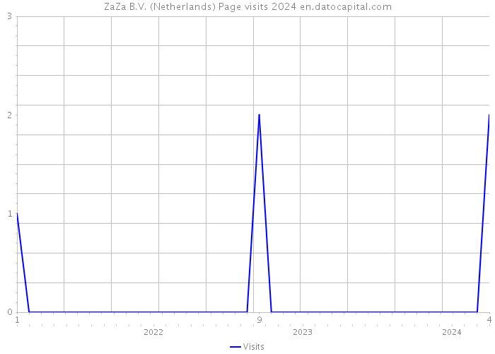 ZaZa B.V. (Netherlands) Page visits 2024 