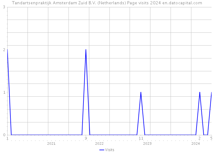 Tandartsenpraktijk Amsterdam Zuid B.V. (Netherlands) Page visits 2024 