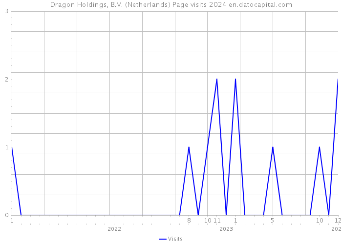 Dragon Holdings, B.V. (Netherlands) Page visits 2024 