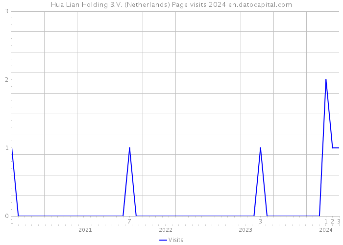 Hua Lian Holding B.V. (Netherlands) Page visits 2024 