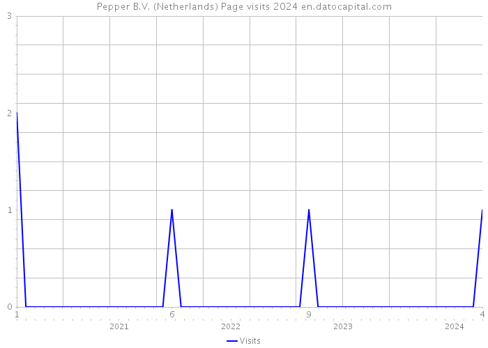 Pepper B.V. (Netherlands) Page visits 2024 