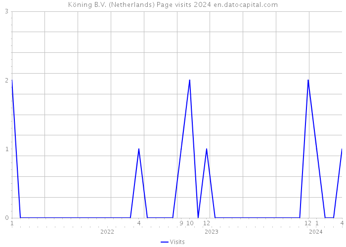 Köning B.V. (Netherlands) Page visits 2024 