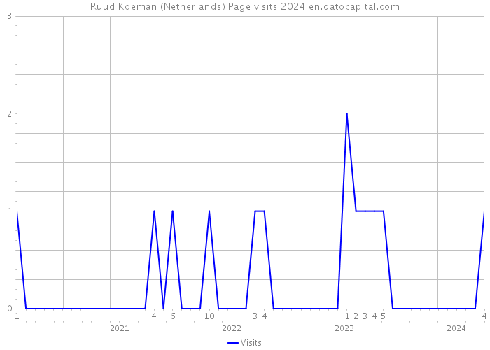Ruud Koeman (Netherlands) Page visits 2024 