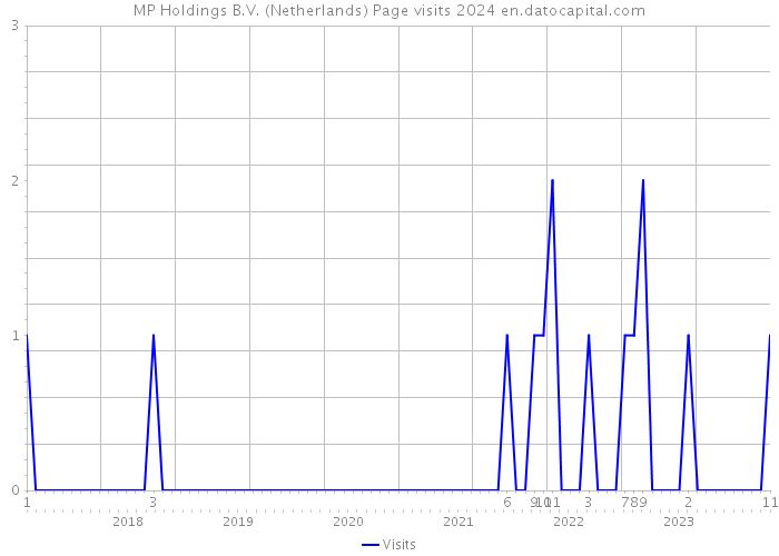 MP Holdings B.V. (Netherlands) Page visits 2024 