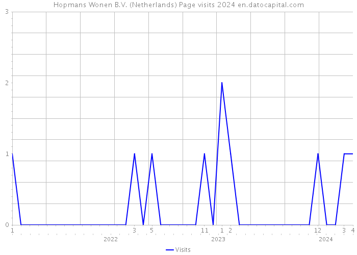 Hopmans Wonen B.V. (Netherlands) Page visits 2024 