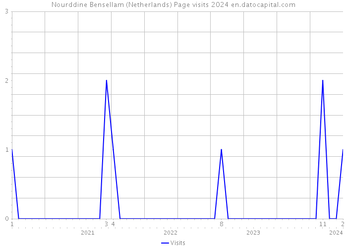 Nourddine Bensellam (Netherlands) Page visits 2024 