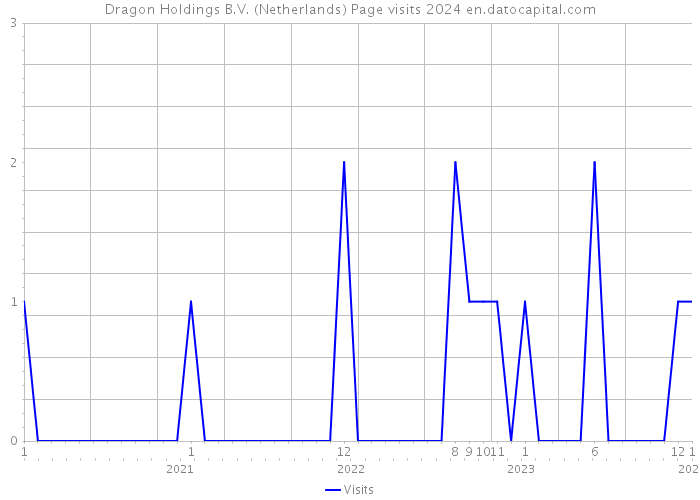 Dragon Holdings B.V. (Netherlands) Page visits 2024 