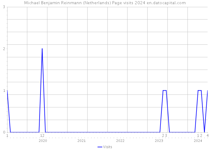 Michael Benjamin Reinmann (Netherlands) Page visits 2024 