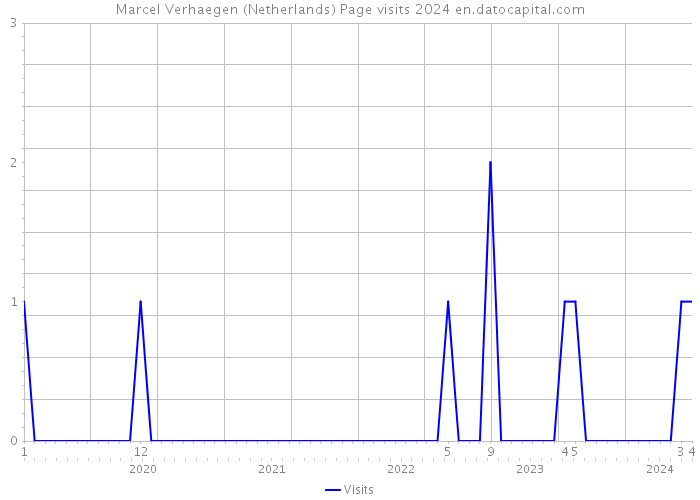 Marcel Verhaegen (Netherlands) Page visits 2024 