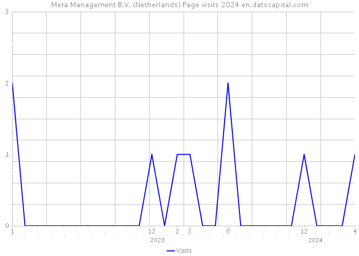 Meta Management B.V. (Netherlands) Page visits 2024 