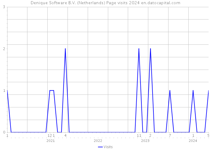 Denique Software B.V. (Netherlands) Page visits 2024 