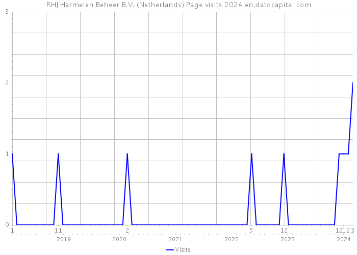 RHJ Harmelen Beheer B.V. (Netherlands) Page visits 2024 