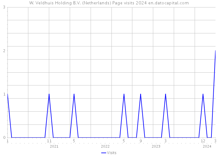 W. Veldhuis Holding B.V. (Netherlands) Page visits 2024 