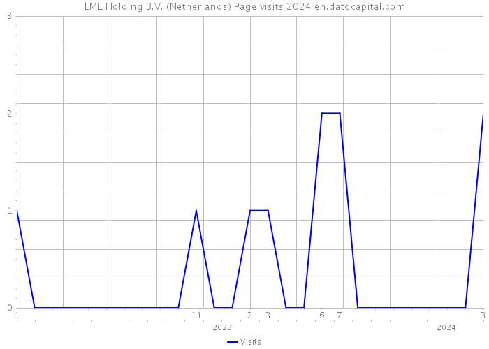 LML Holding B.V. (Netherlands) Page visits 2024 