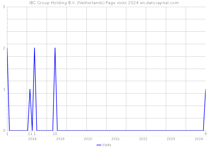 IBC Group Holding B.V. (Netherlands) Page visits 2024 