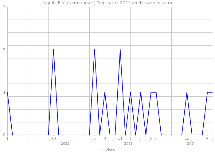 Aguila B.V. (Netherlands) Page visits 2024 