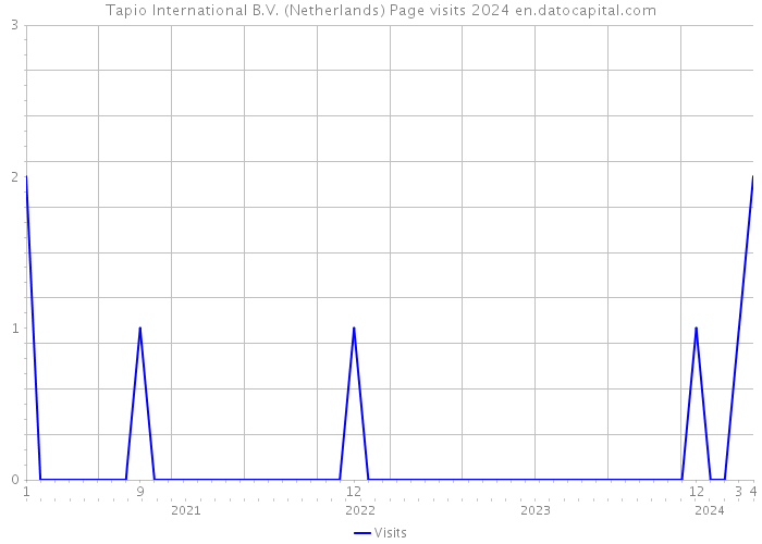 Tapio International B.V. (Netherlands) Page visits 2024 