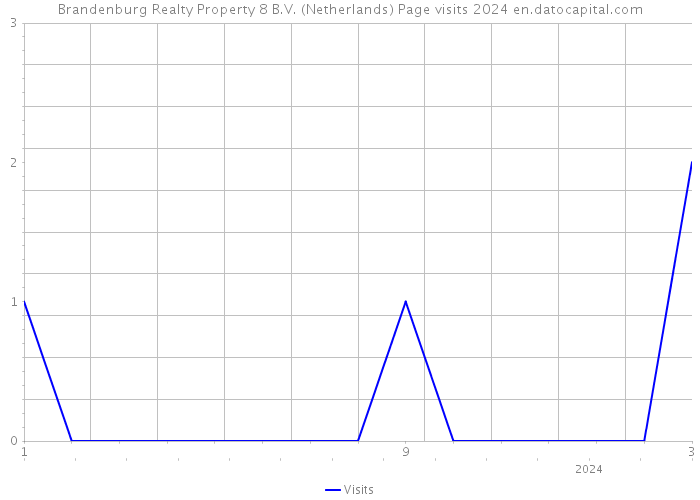Brandenburg Realty Property 8 B.V. (Netherlands) Page visits 2024 