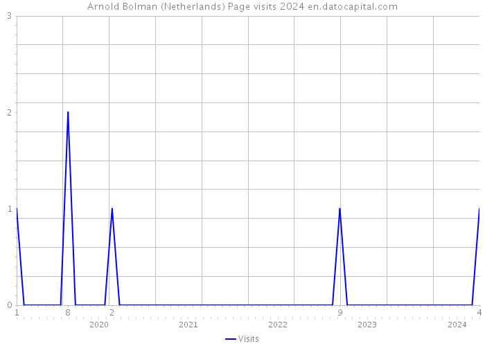 Arnold Bolman (Netherlands) Page visits 2024 