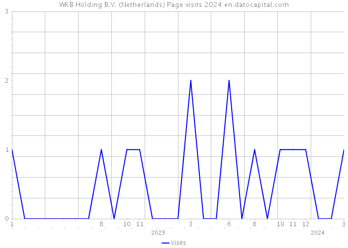 WKB Holding B.V. (Netherlands) Page visits 2024 