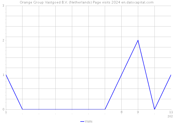 Orange Group Vastgoed B.V. (Netherlands) Page visits 2024 