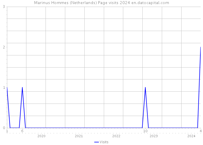 Marinus Hommes (Netherlands) Page visits 2024 