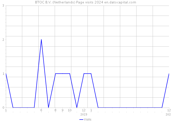 BTOC B.V. (Netherlands) Page visits 2024 