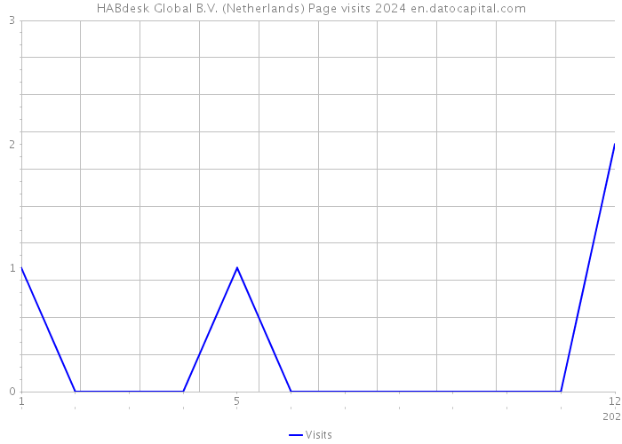 HABdesk Global B.V. (Netherlands) Page visits 2024 