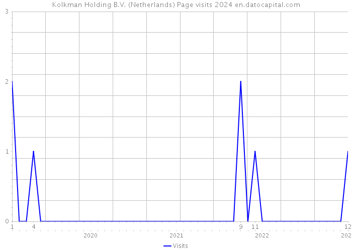 Kolkman Holding B.V. (Netherlands) Page visits 2024 