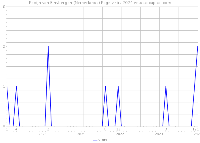 Pepijn van Binsbergen (Netherlands) Page visits 2024 