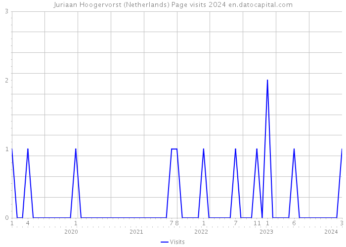 Juriaan Hoogervorst (Netherlands) Page visits 2024 