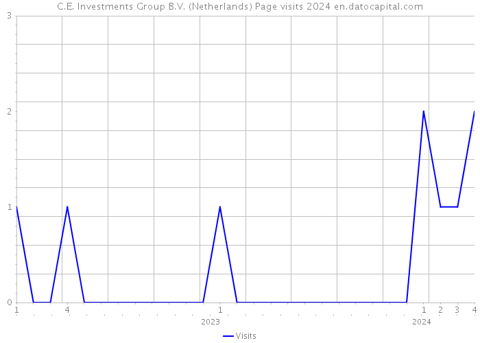 C.E. Investments Group B.V. (Netherlands) Page visits 2024 