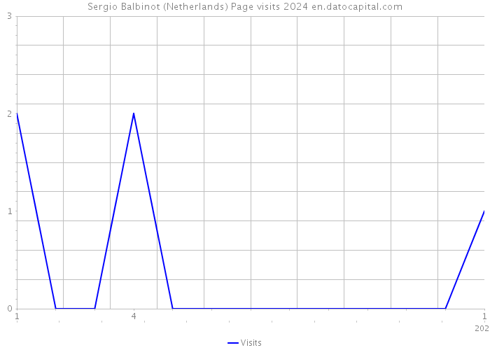Sergio Balbinot (Netherlands) Page visits 2024 