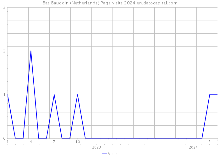 Bas Baudoin (Netherlands) Page visits 2024 