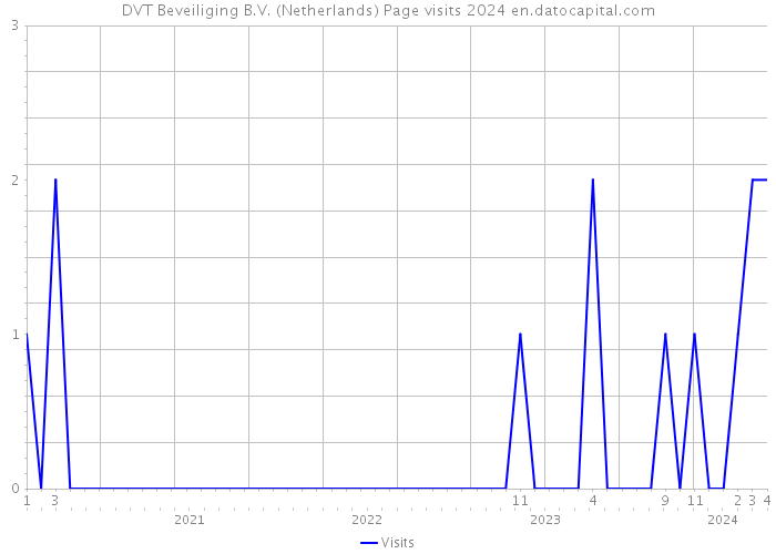 DVT Beveiliging B.V. (Netherlands) Page visits 2024 