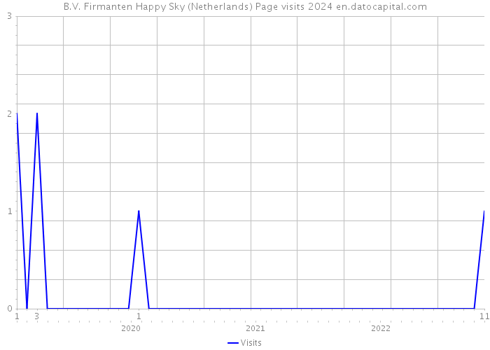 B.V. Firmanten Happy Sky (Netherlands) Page visits 2024 