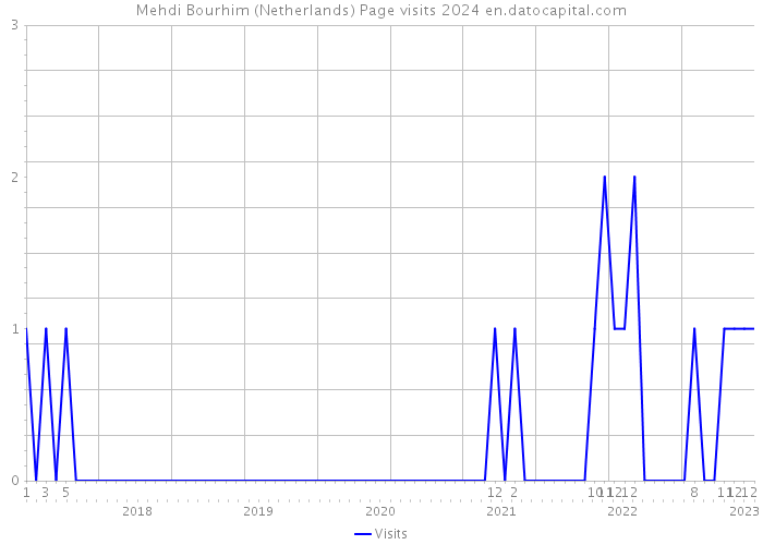 Mehdi Bourhim (Netherlands) Page visits 2024 