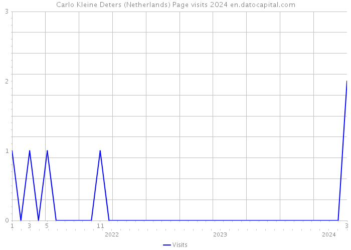 Carlo Kleine Deters (Netherlands) Page visits 2024 