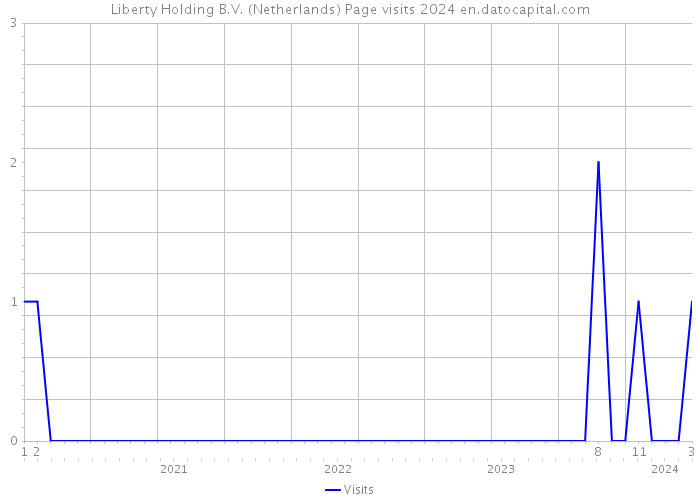 Liberty Holding B.V. (Netherlands) Page visits 2024 