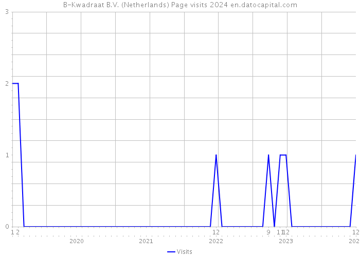 B-Kwadraat B.V. (Netherlands) Page visits 2024 