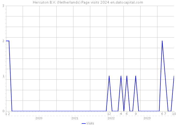 Hercuton B.V. (Netherlands) Page visits 2024 