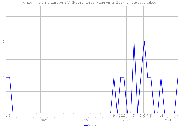 Horizon Holding Europe B.V. (Netherlands) Page visits 2024 