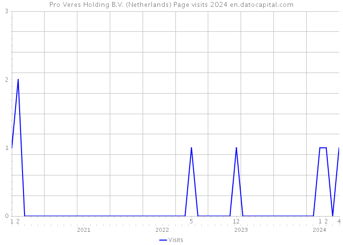 Pro Veres Holding B.V. (Netherlands) Page visits 2024 