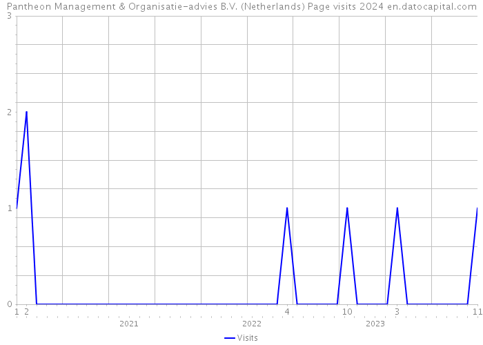 Pantheon Management & Organisatie-advies B.V. (Netherlands) Page visits 2024 