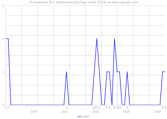 Somewhere B.V. (Netherlands) Page visits 2024 