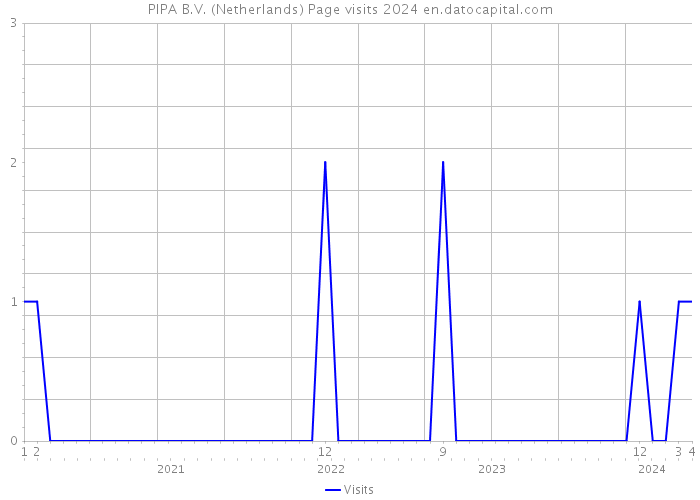 PIPA B.V. (Netherlands) Page visits 2024 